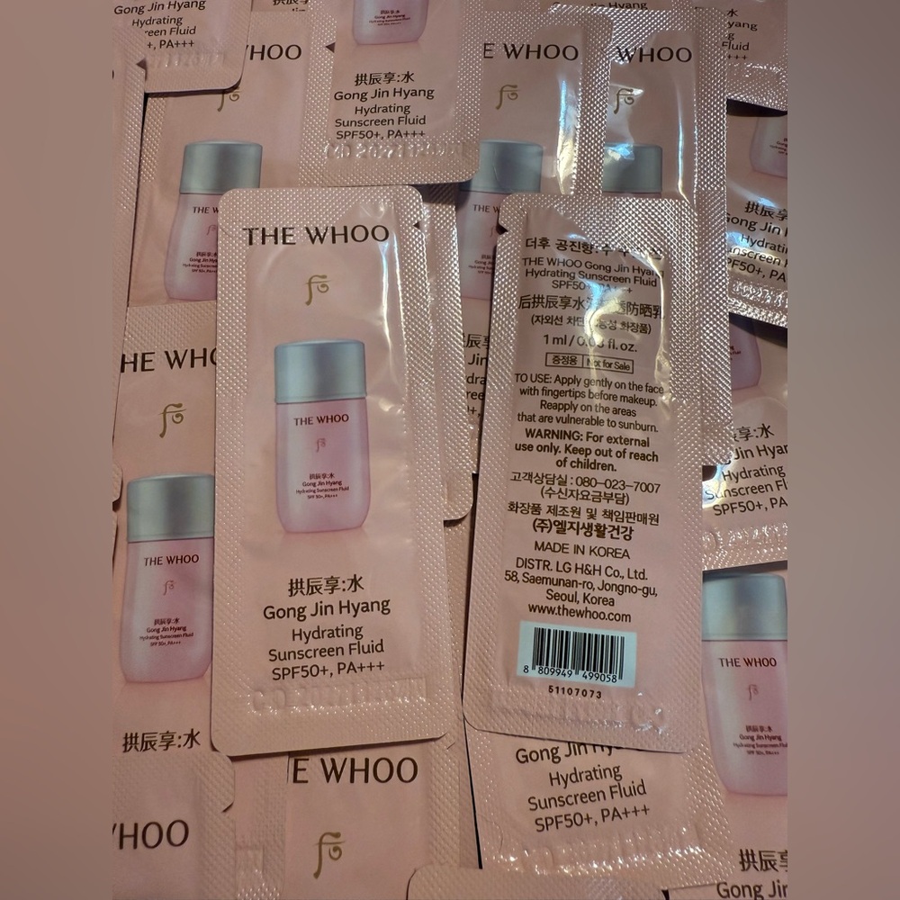 The history of Whoo Hydrating Sunscreen Fluid 1ml x 30 pcs(30ml) SPF 50+/PA++++